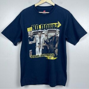 No Doubt Men's 2009 Stand And Deliver Graphic Print Concert Tour Band Tee Size M